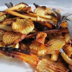Roasted Parsnips With Shallots recipe