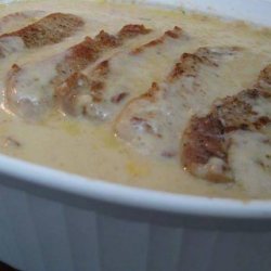 Pork Chops and Cheesy Potatoes recipe