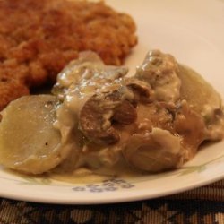 Crock Pot Mushroom Potatoes recipe