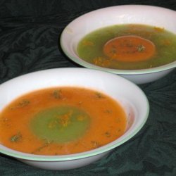 Two-Tone Melon Soup recipe
