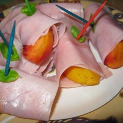 Peaches With Serrano Ham and Basil recipe