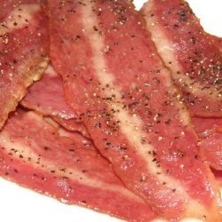 Peppered Turkey Bacon-Oven Made recipe