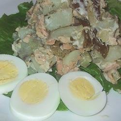 Russian Salmon and Potato Salad recipe