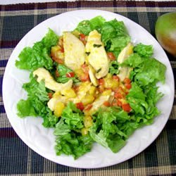 Warm Chicken and Mango Salad recipe