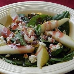 Spinach, Pear and Feta Salad recipe
