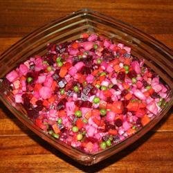 Ukrainian Salat Vinaigrette (Beet Salad) recipe