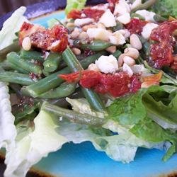Feta and Slow-Roasted Tomato Salad with French Green Beans recipe