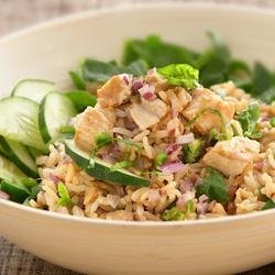 Thai Salad with Whole Grain Brown Rice and Chicken recipe