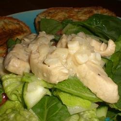 Lime-Garlic Chicken and Spinach Salad recipe