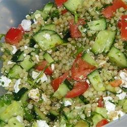Heirloom Tomato Salad with Pearl Couscous recipe
