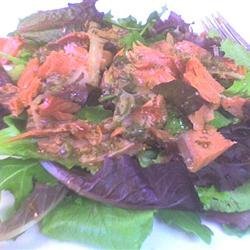 Smoked Salmon & Watercress Salad With Red Onion-Caper Vinaigrette recipe