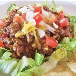 Mom's Hot Mexican Salad recipe