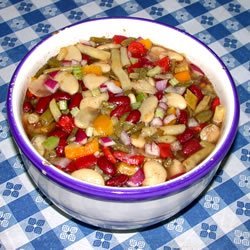 Colorful Four Bean Salad recipe