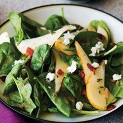 Strawberry, Spinach, and Pear Salad recipe