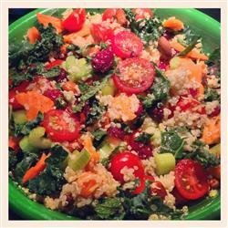 Quinoa Salad with Mint, Almonds and Cranberries recipe