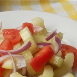 Crispy Cucumbers and Tomatoes in Dill Vinaigrette recipe