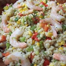 Barley, Shrimp, and Corn Salad recipe