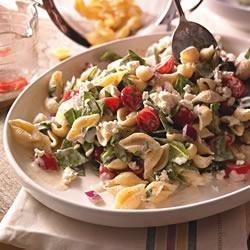 Creamy Mediterranean Pasta Salad recipe