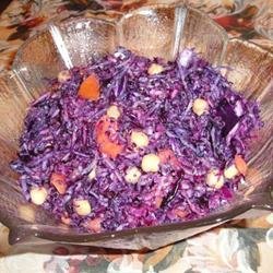 Red Cabbage and Chickpea Salad recipe