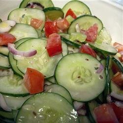 Dilled Cucumber, Tomato and Celery Salad recipe