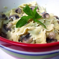 Mushroom Mint Pasta Salad recipe