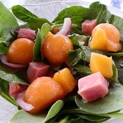 Springtime Ham and Spinach Salad recipe