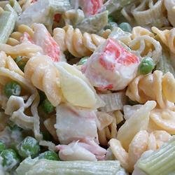 Colorful Seafood Pasta Salad recipe