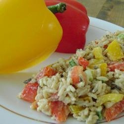 Wild Rice and Pepper Salad recipe