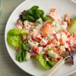 Fifteen Minute Macaroni & Salmon Salad recipe