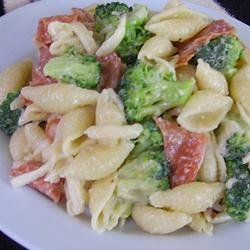 Pepperoni Caesar Pasta Salad recipe