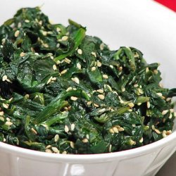 Spinach With Sesame Seed recipe
