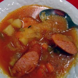 Kielbasa and Sauerkraut Soup (Borsch, Borscht) recipe