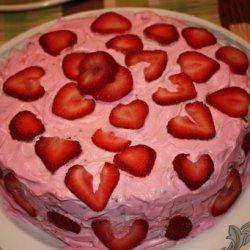 Strawberry Bundt Cake With Lemon Glaze Drizzle (Uses Cake Mix) recipe