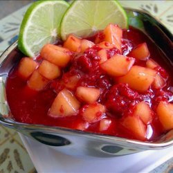 Melon and Raspberry Compote recipe