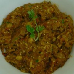 Baingan Bharta- Indian Style Fire Roasted Eggplants recipe