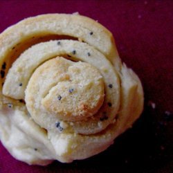 Garlic Poppy Seed Spirals recipe