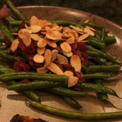 Green Beans With Pancetta & Toasted Almonds recipe