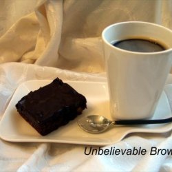 The Unbelievable Brownie recipe