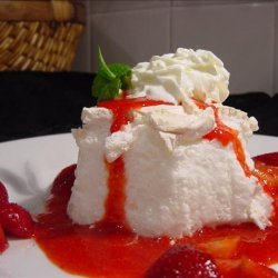 Overnight Raspberry (Or Strawberry) Meringue Torte recipe