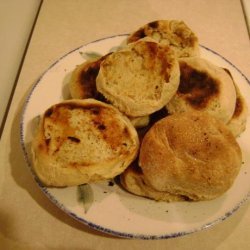 Honey Bran English Muffins (Bread Machine) recipe
