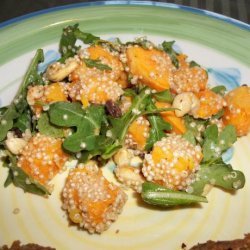 Quinoa Salad With Arugula & Sweet Potatoes recipe