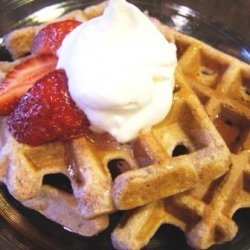 Good for You Strawberry Waffles recipe
