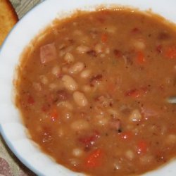   Not Your Average  Ham & Bean Soup! recipe