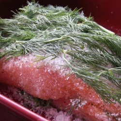 Gravlax (Swedish Sugar and Salt Cured Salmon) recipe
