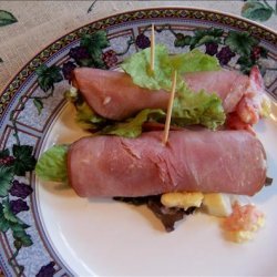 Cobb Salad Ham Roll-ups recipe