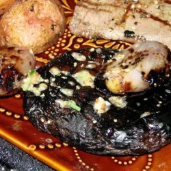 Grilled Portobello Mushrooms & Shallots With Rosemary-Dijon recipe