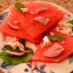 Watermelon & Feta Salad With Ouzo Dressing recipe