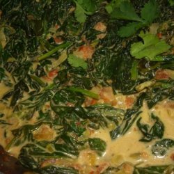 Passage to India Creamed Spinach recipe