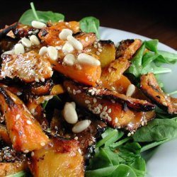 Pumpkin (Squash) & Spinach Salad recipe