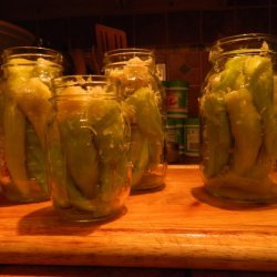 Cabbage Stuffed Hot Banana Peppers - Canning recipe